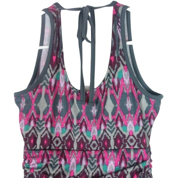 Mountain Hardwear Maxi Tank Dress Multi Color Abstract Print Sleeveless  XS - Picture 6 of 8